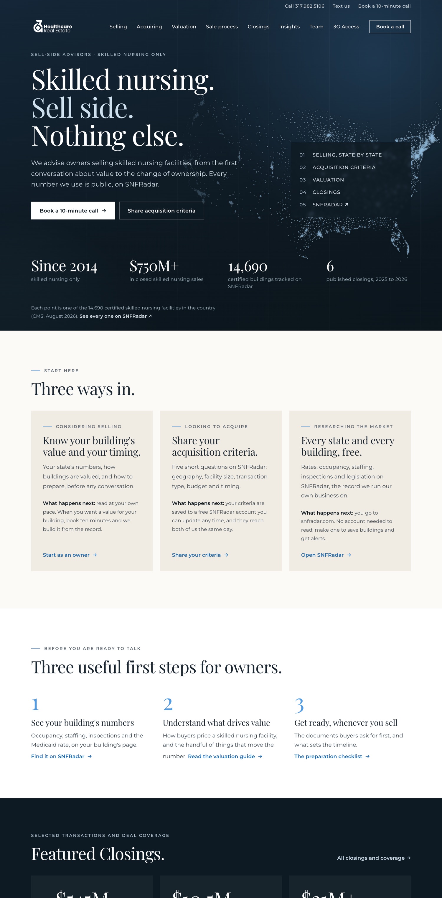 3G Healthcare Real Estate homepage