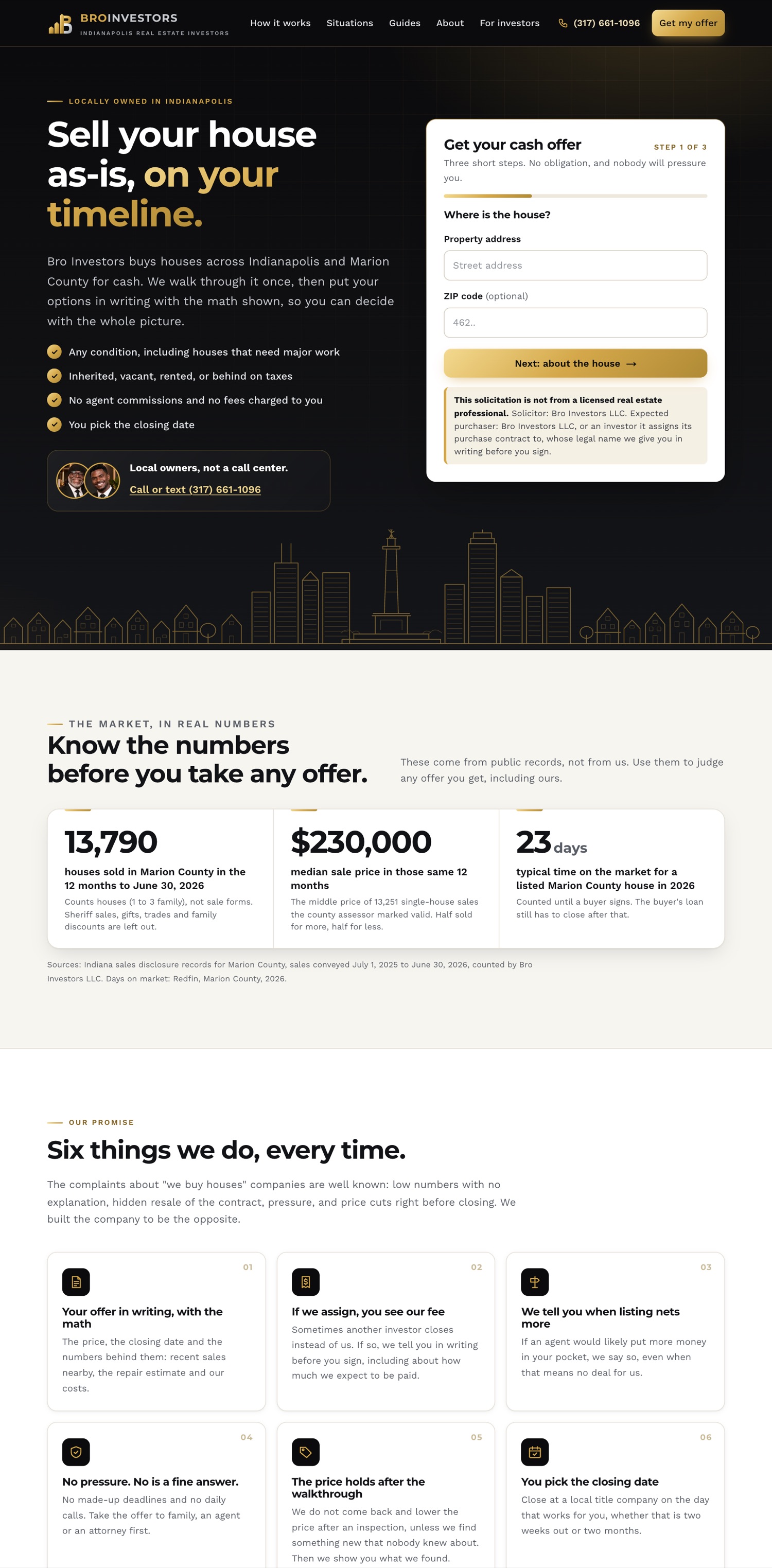 Bro Investors homepage